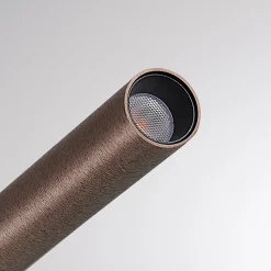 Molto Luce LED-lattiavalaisin Meyjo F, musta/kahvinruskea, alumiinia