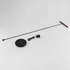 Molto Luce LED-lattiavalaisin Meyjo F, musta/kahvinruskea, alumiinia