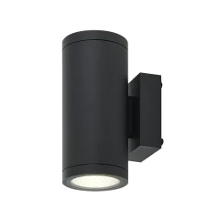 Molto Luce LED-ulkoseinälamppu Foris Round Double, antrasiitti