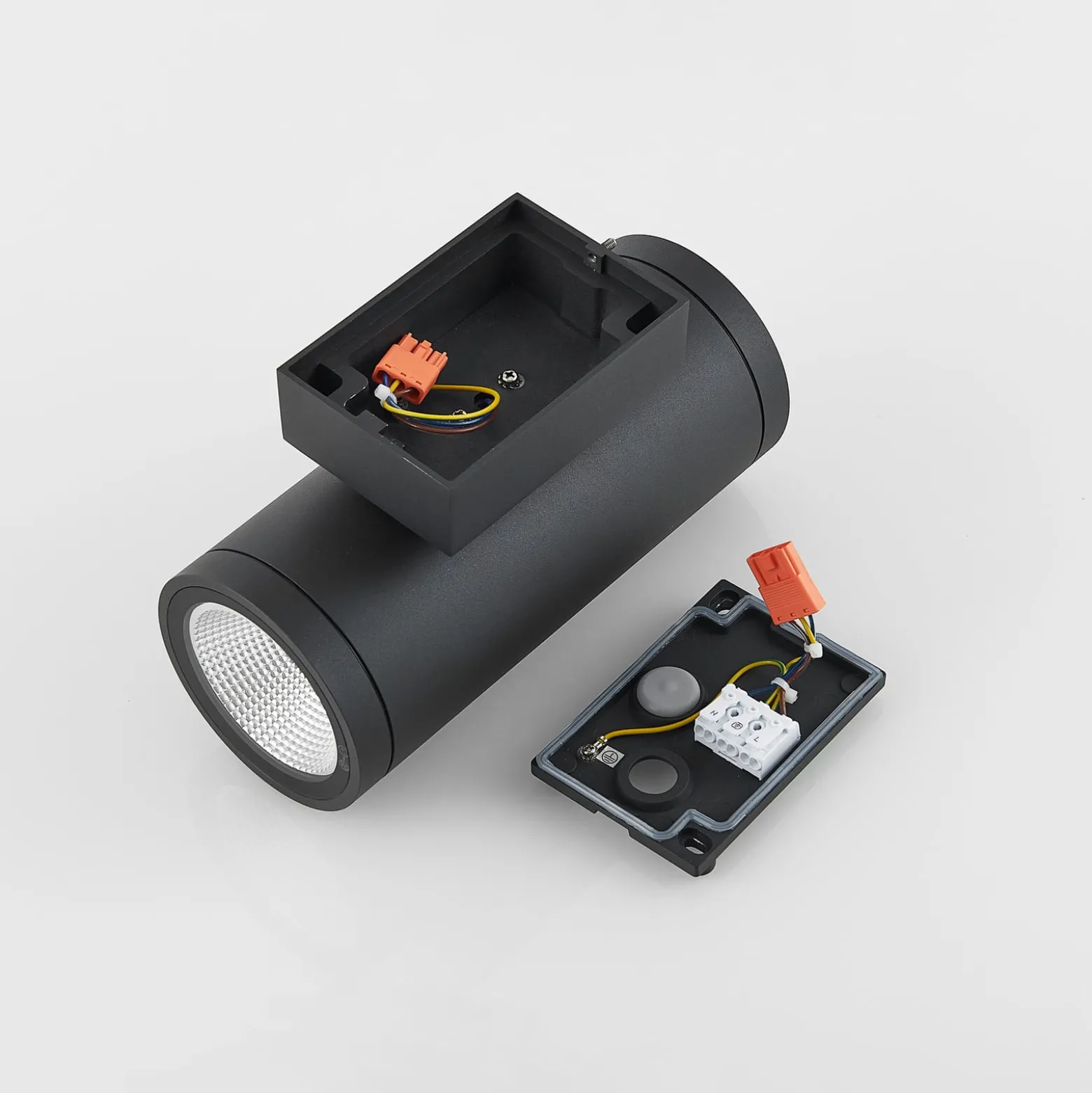 Molto Luce LED-ulkoseinälamppu Foris Round Double, antrasiitti
