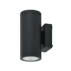 Molto Luce LED-ulkoseinälamppu Foris Round Double, antrasiitti