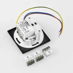 Molto Luce LED uppoasennusvalaisin Wall 68R IP44 SQ, musta, CCT