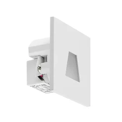 Molto Luce LED uppoasennusvalaisin Wall 68R IP44 SQ, valkoinen, alumiini,