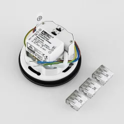 Molto Luce LED uppoasennusvalaisin Wall 68R lasi IP44 RD, musta, musta