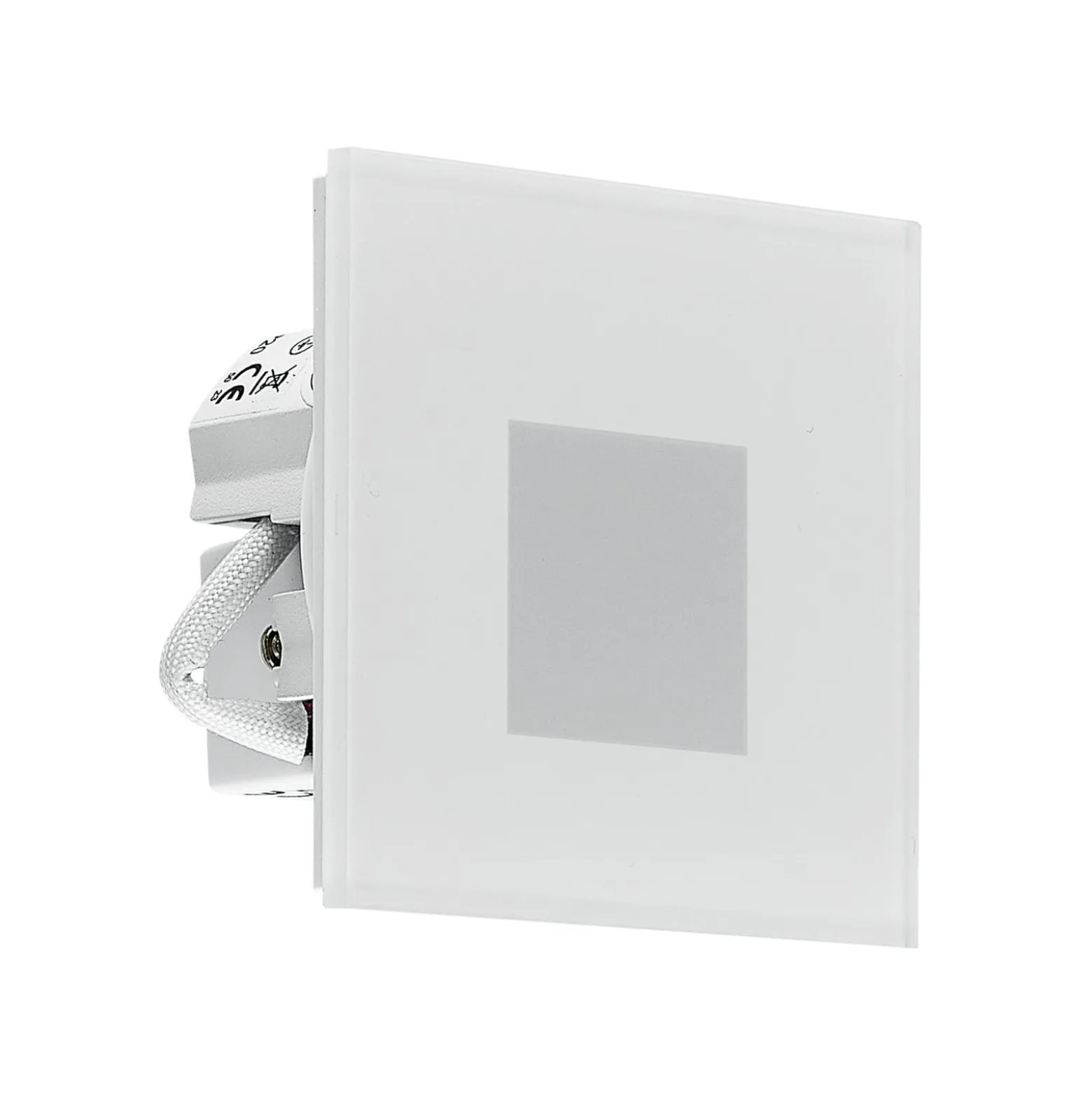 Molto Luce LED uppoasennusvalaisin Wall R68 Lasi IP44 SQ, valkoinen, CCT