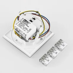 Molto Luce LED uppoasennusvalaisin Wall R68 Lasi IP44 SQ, valkoinen, CCT