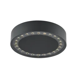 Molto Luce Nona LED-ulkokattovalaisin, halkaisija 22,8 cm, antrasiitti