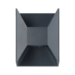 Morino-LED-ulkoseinälamppu, musta, korkeus 18 cm, metallia