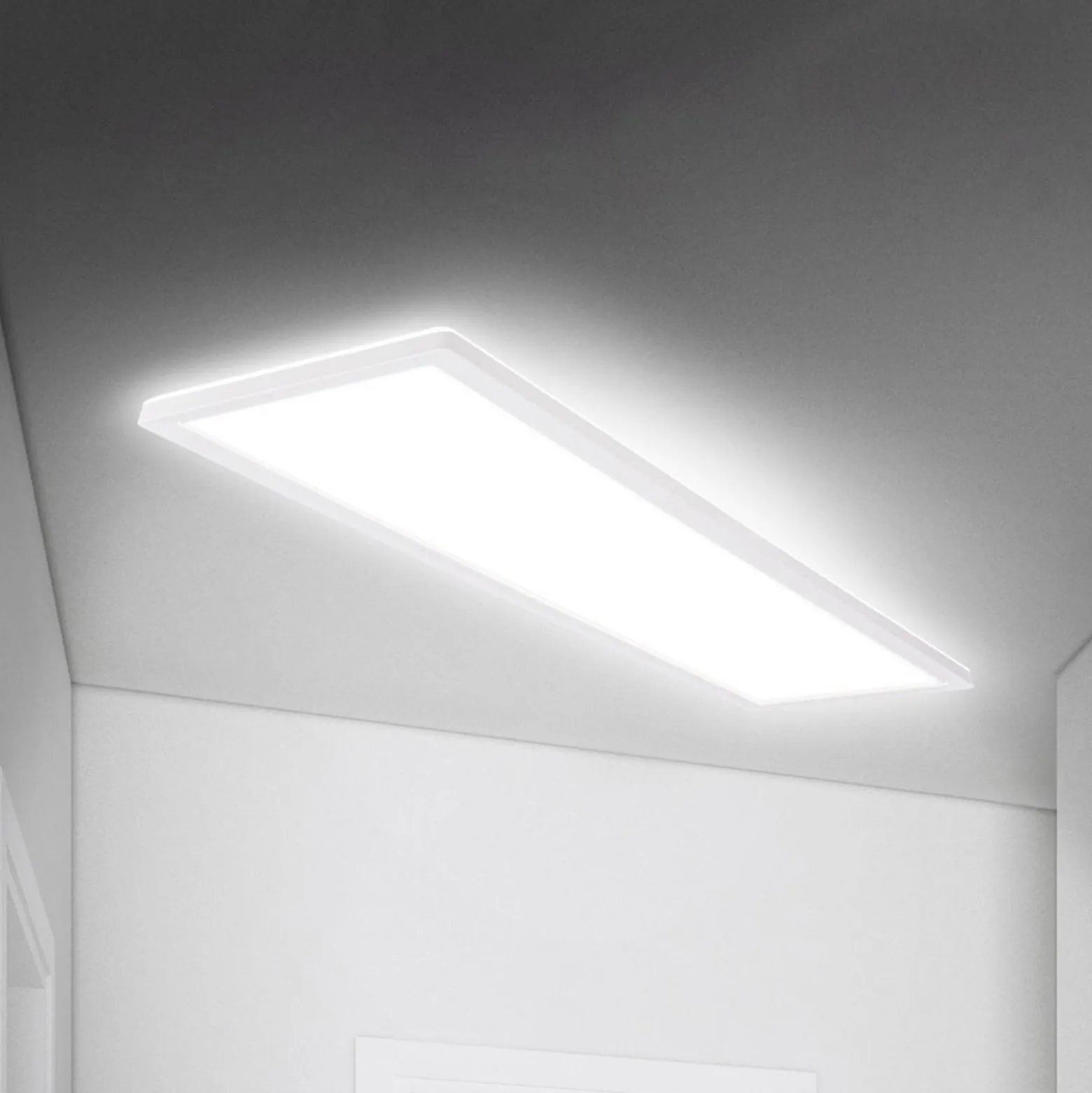 Move LED-paneeli, anturi, 98 x 20 cm, IP44, muovi, valkoinen