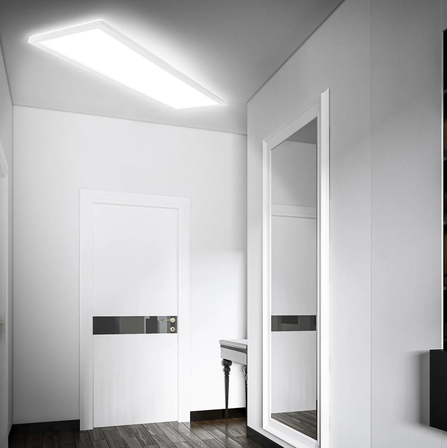 Move LED-paneeli, anturi, 98 x 20 cm, IP44, muovi, valkoinen