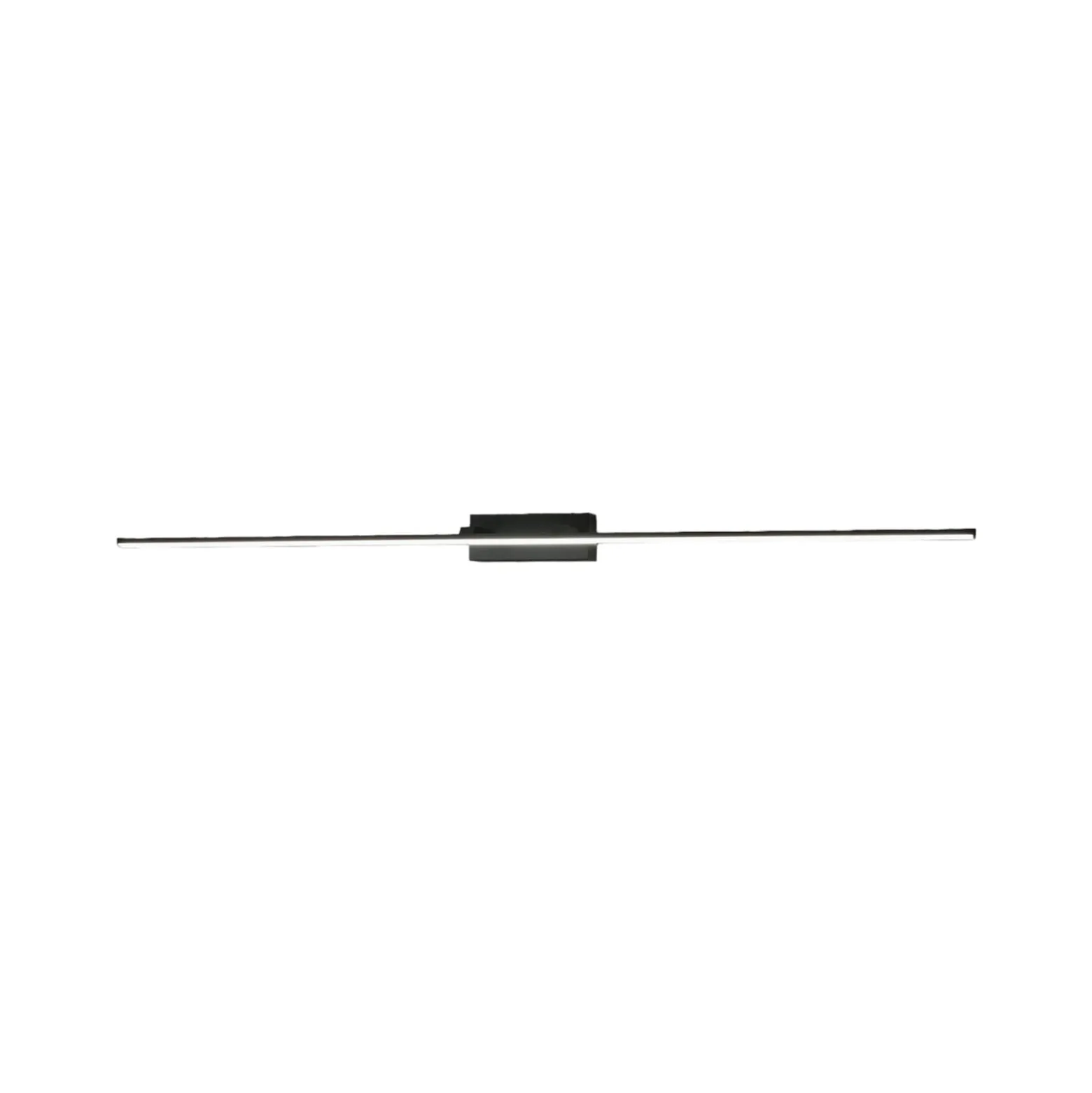 Nala LED-peilivalaisin, musta, leveys 110 cm, metallia