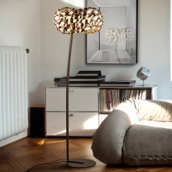 Narisa LED-lattiavalaisin, ruusukulta/ruskea
