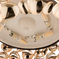 Narisa LED-riippuvalaisin Ø 46 cm ruusukulta/ruskea