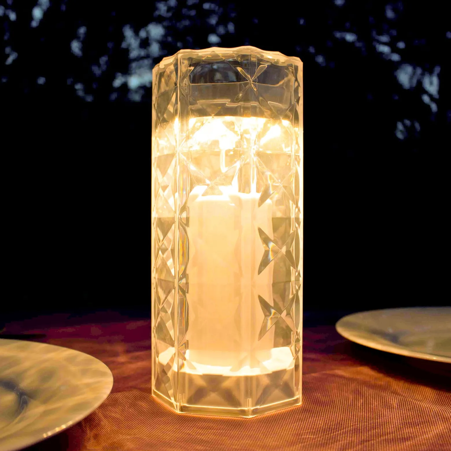Newgarden LED ladattava pöytävalaisin Jack Lux, korkeus 20 cm, IP54