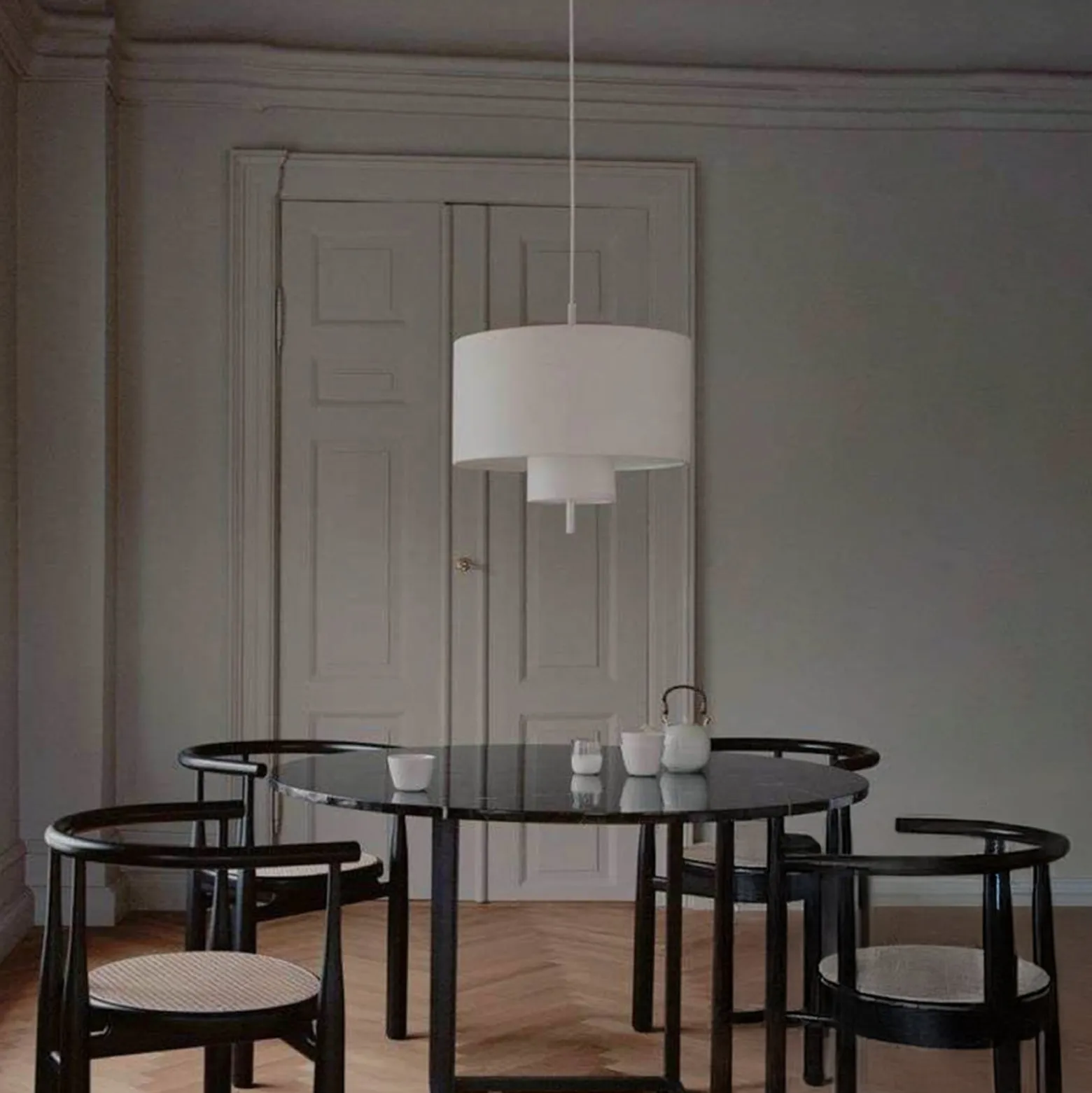NEW WORKS Margin-riippuvalaisin, Ø 50 cm, valkoinen, E27