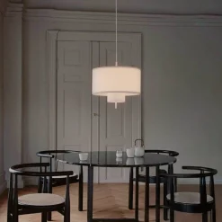 NEW WORKS Margin-riippuvalaisin, Ø 50 cm, valkoinen, E27