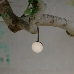 New Works Sphere LED-akkulamppu IP67 tumma pronssi DARK