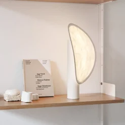 New Works Tense -LED-akkukäyttöinen pöytävalaisin, valkoinen, 43 cm