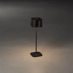 Nice-LED-koristevalaisin, USB-latausliitäntä musta