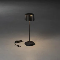 Nice-LED-koristevalaisin, USB-latausliitäntä musta