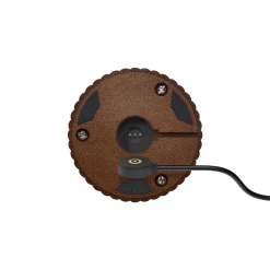 Nuflair LED-ladattava pöytävalaisin, ruosteenruskea, IP54, himmennettävä, 24 cm