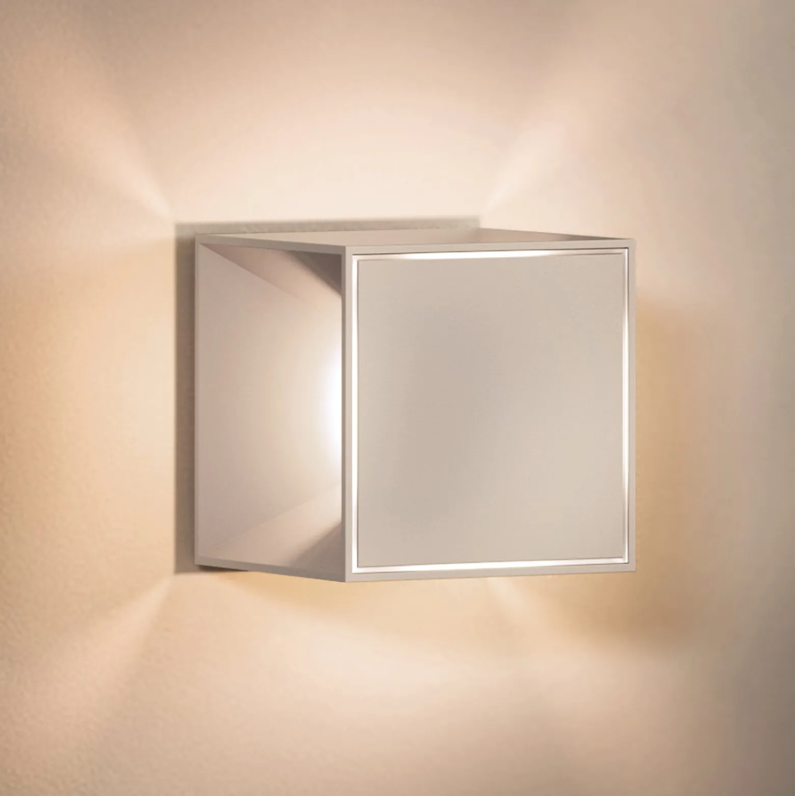 Nutalis mini LED ladattava pöytävalaisin, beige, IP54, himmennettävä