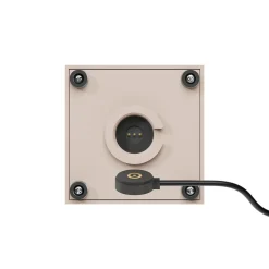 Nutalis mini LED ladattava pöytävalaisin, beige, IP54, himmennettävä