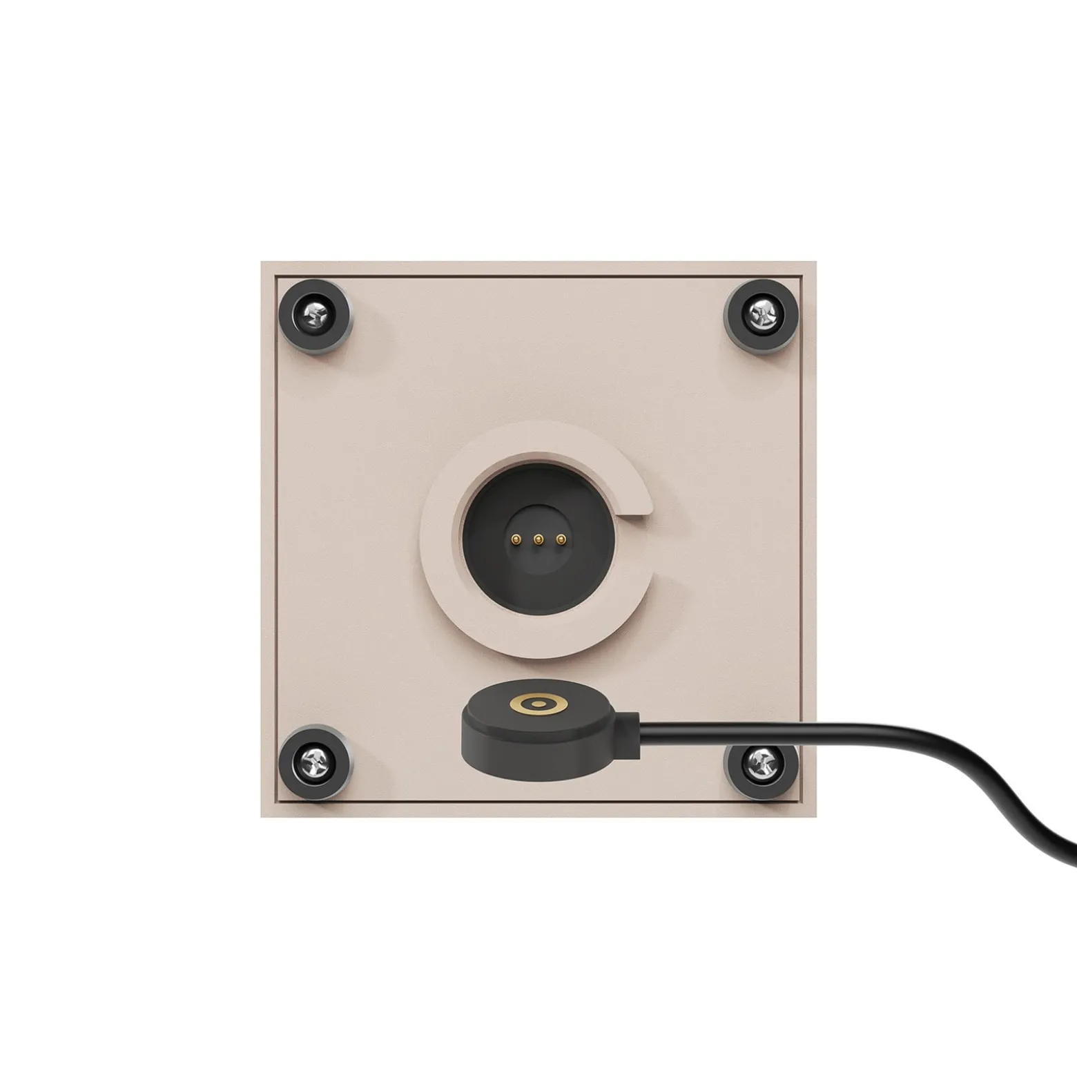 Nutalis mini LED ladattava pöytävalaisin, beige, IP54, himmennettävä
