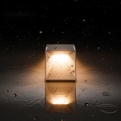 Nutalis mini LED ladattava pöytävalaisin, valkoinen, IP54, himmennettävä