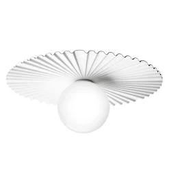 Nuura Liila Muuse seinälamppu, Ø 42 cm, IP44, valkoinen/opaalinen