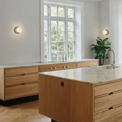 Nuura-seinävalaisin Liila 1 Medium, pronssi/opaali, IP44, G9