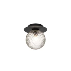 Nuura ulkoseinävalaisin Liila, Ø 16 cm, musta/kirkas