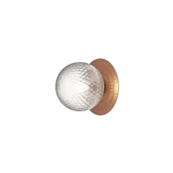 Nuura ulkoseinävalaisin Liila, Ø 16 cm, pronssi/kirkas