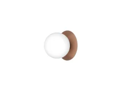 Nuura ulkoseinävalaisin Liila, Ø 16 cm, pronssi/opaalinen