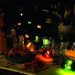 Olutpuutarhan keijuvalot 10 värikästä LED-lamppua