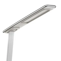 Orbit-LED-työpöytälamppu, induktio, hopea