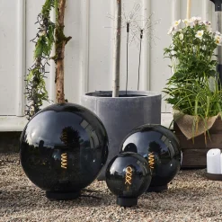 Orby-ulkokoristevalaisin, musta, Ø 20 cm