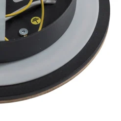 Orios LED-seinävalaisin, puu, Ø 20 cm, epäsuora valonjako