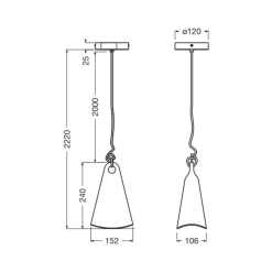 OSRAM Decor Bell -riippuvalaisin, kierrätetty muovi, E27,