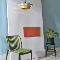 OSRAM Decor Layers -riippuvalaisin, vihreä/keltainen, teräs, E27