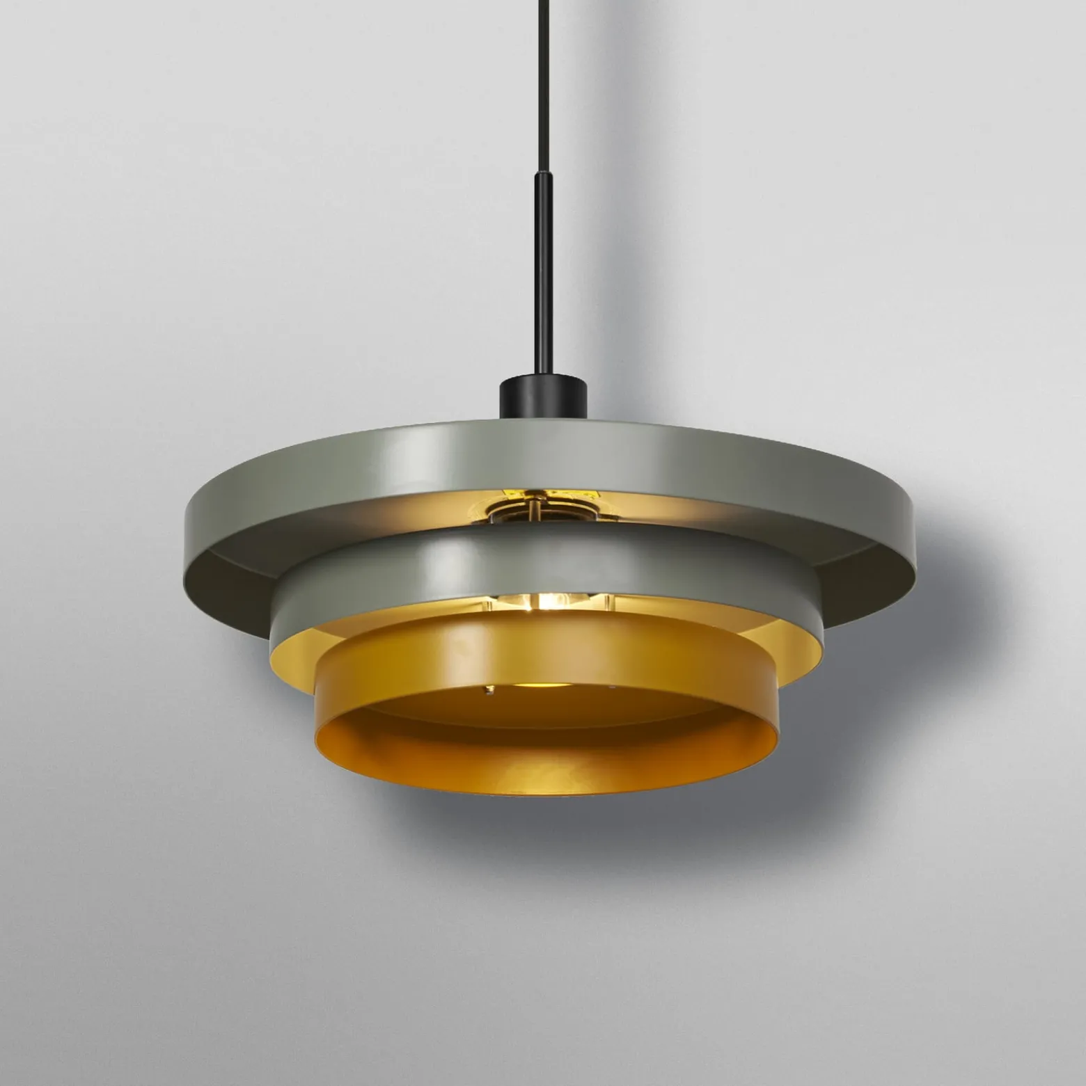 OSRAM Decor Layers -riippuvalaisin, vihreä/keltainen, teräs, E27