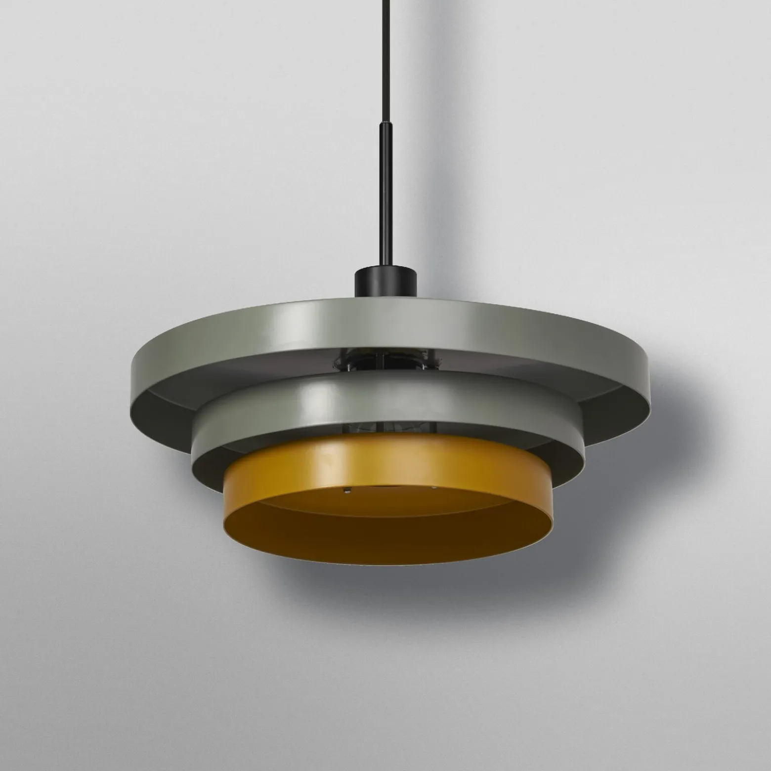 OSRAM Decor Layers -riippuvalaisin, vihreä/keltainen, teräs, E27