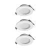 OSRAM ESSENTIAL -LED-uppovalaisin, valkoinen, Ø 9,7 cm, IP44, 3 kpl:n sarja