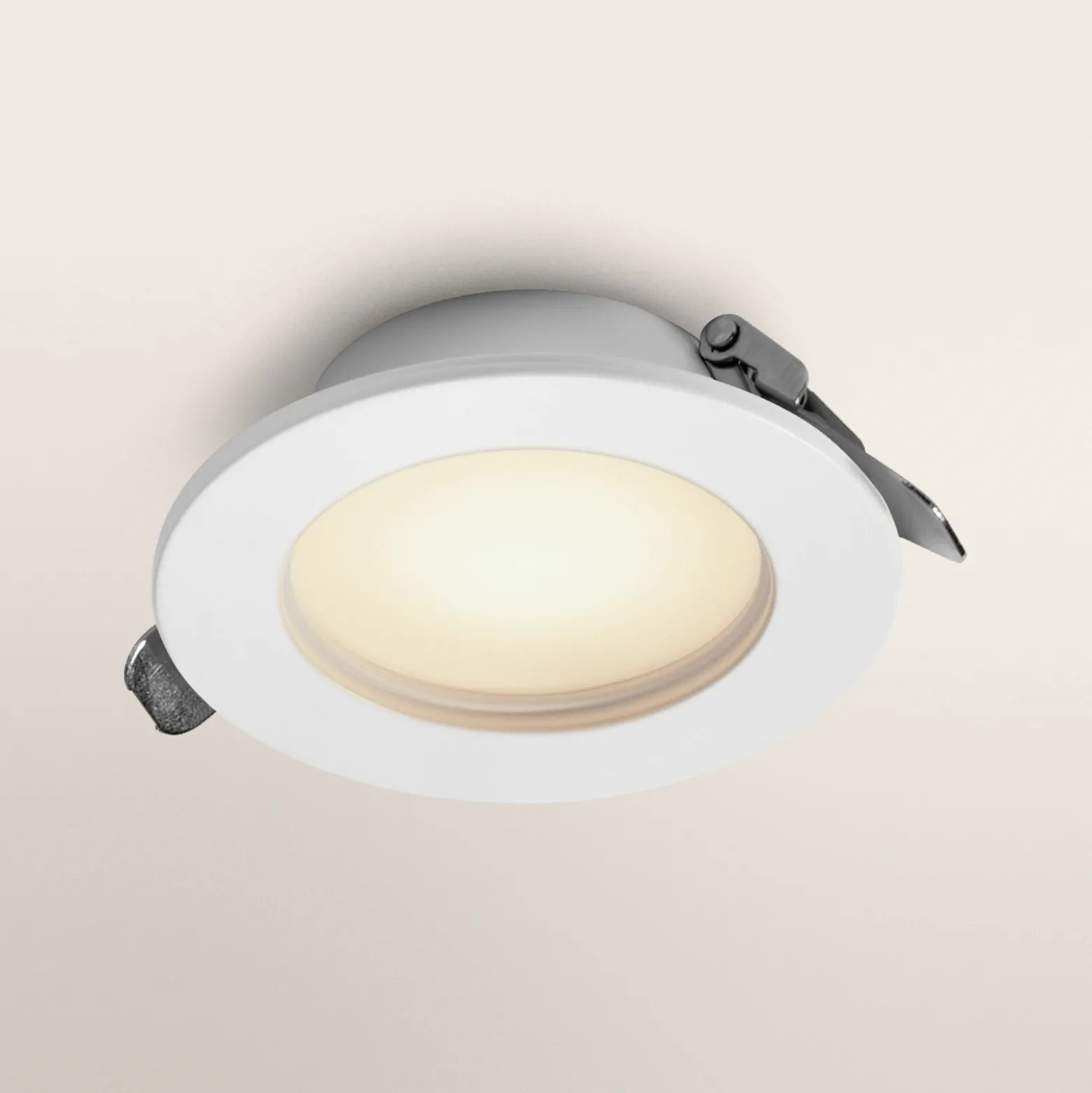OSRAM ESSENTIAL -LED-uppovalaisin, valkoinen, Ø 9,7 cm, IP44, 3 kpl:n sarja