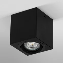 OSRAM kattohdeko SQUARE, musta, 8 x 8 cm, metalli, GU10
