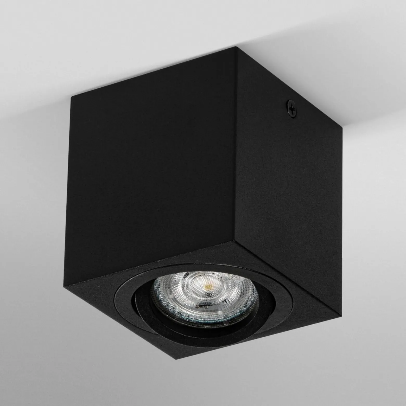 OSRAM kattohdeko SQUARE, musta, 8 x 8 cm, metalli, GU10