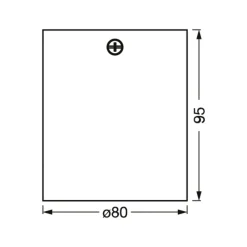OSRAM kattohdeko SQUARE, musta, 8 x 8 cm, metalli, GU10