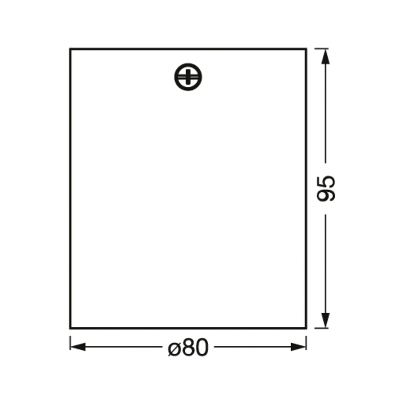 OSRAM kattohdeko SQUARE, musta, 8 x 8 cm, metalli, GU10