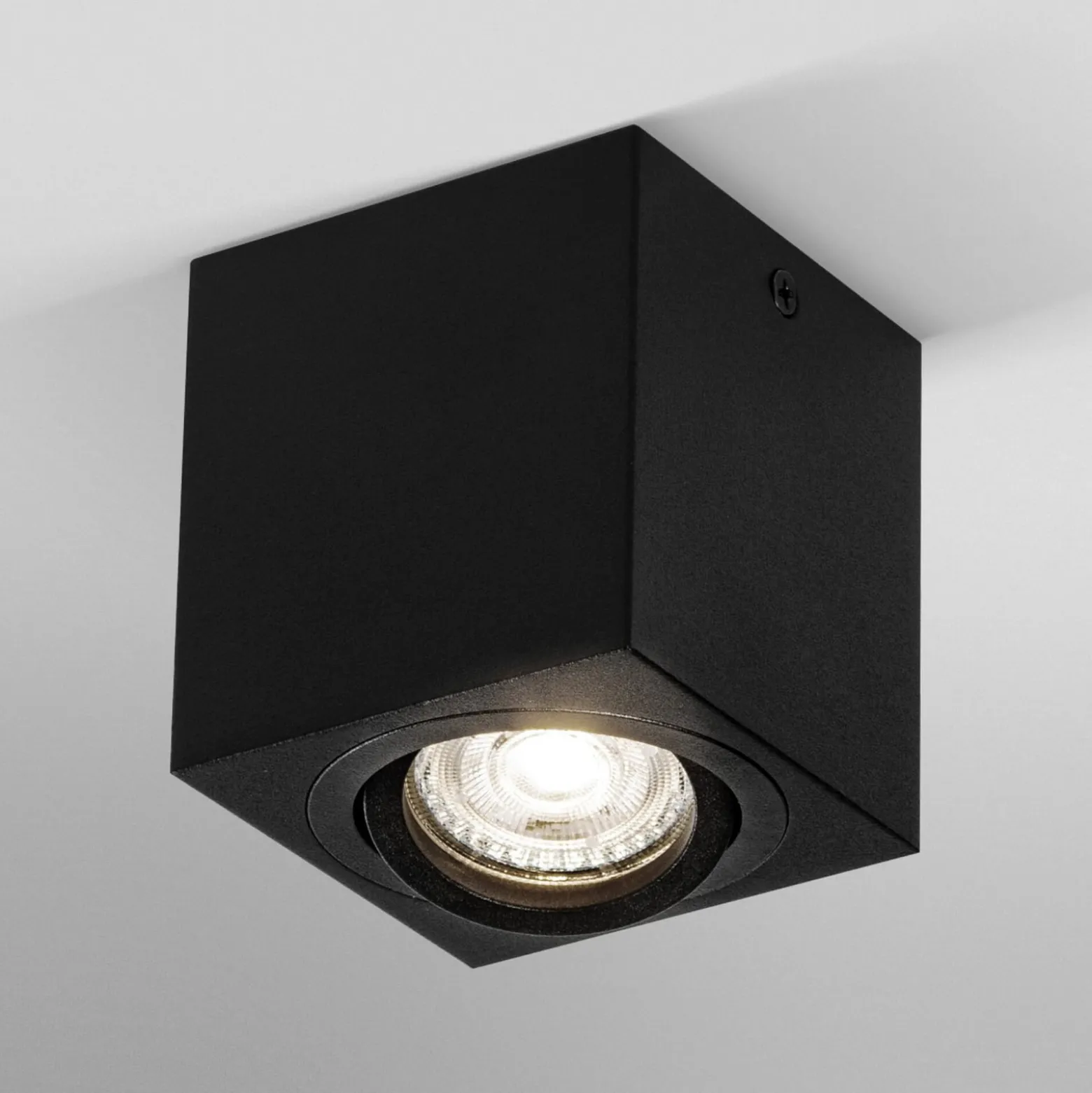 OSRAM kattohdeko SQUARE, musta, 8 x 8 cm, metalli, GU10