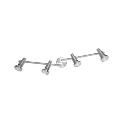 OSRAM kattokohdevalo, hopea, metalli 4-lamppuinen GU10-LED 2700 K